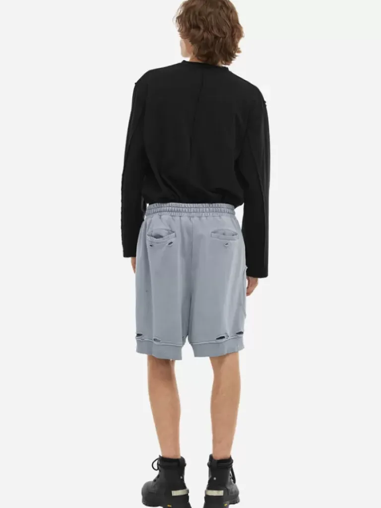Men C2H4 001-X - Ruin Distressed Sweat Shorts