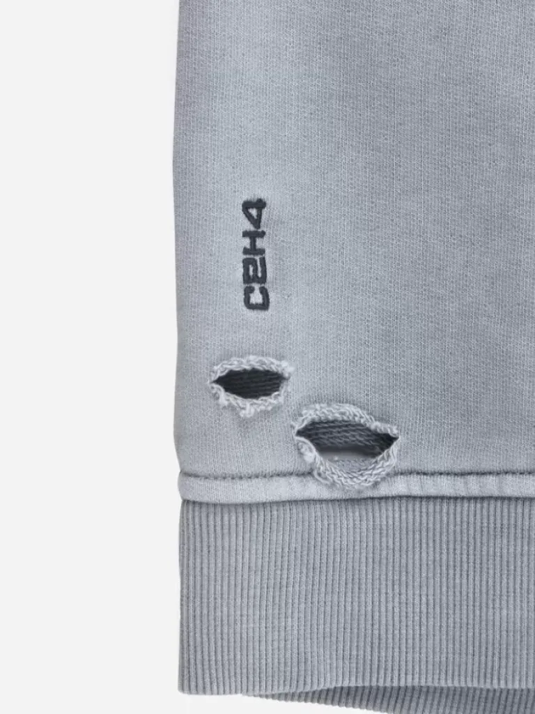 Men C2H4 001-X - Ruin Distressed Sweat Shorts
